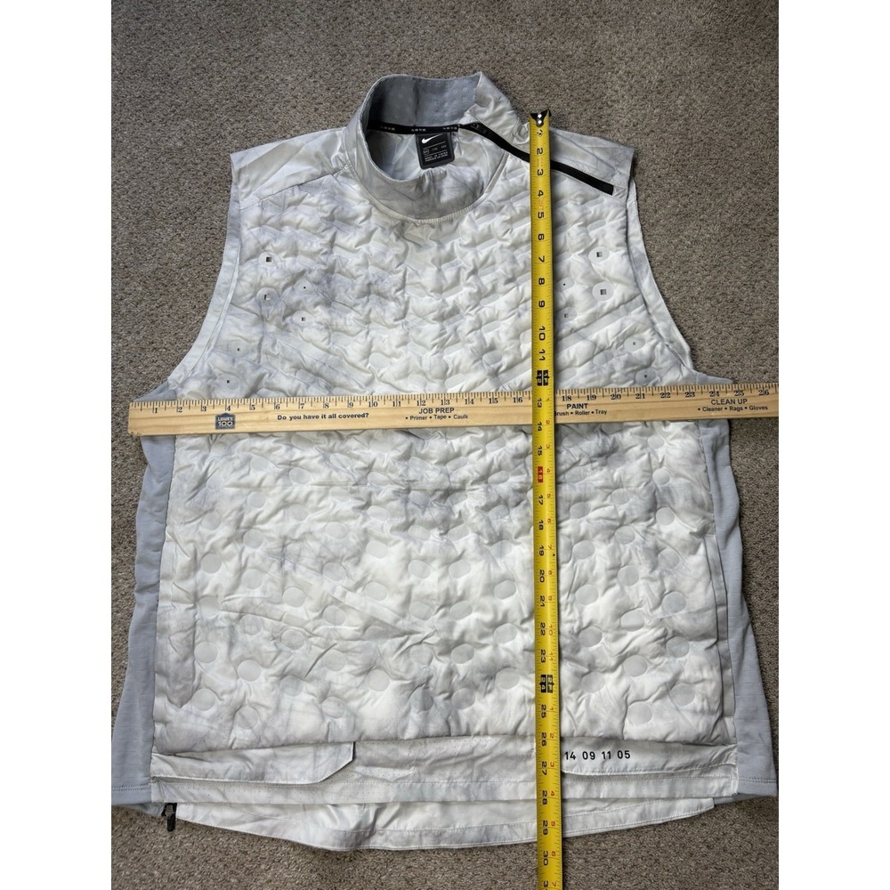 Nike Aeroloft Tech Pack Men's XXL 2XL Gray / White Running Vest Goose Down - Picture 6 of 8